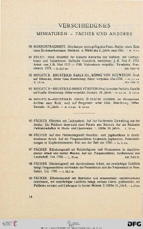 Verschiedenes (Nr. 90-99)