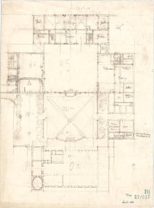Fischer, Theodor; Forbach (Lothringen); Haus Hans Adt - Grundriss EG