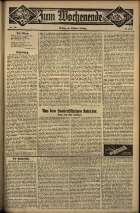 Zweite Ausgabe vom Sonntag, den 10. Juni 1934.