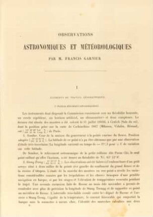 I. Éléments du travail géographique