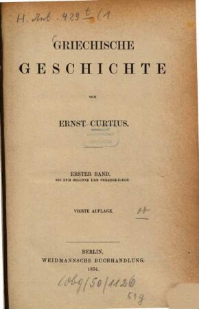 Griechische Geschichte, 1. Bis zum Beginne der Perserkriege