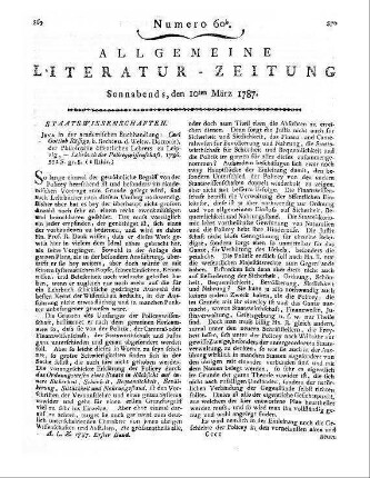 Rössig, C. G.: Lehrbuch der Polizeywissenschaft. Jena: Akad. Buchh. 1786