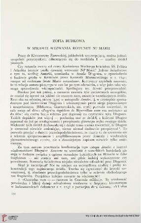3: W sprawie wezwania rotundy NP Marii