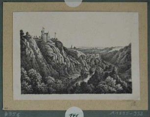 Blick in den Plauenschen Grund bei Dresden mit der Begerburg