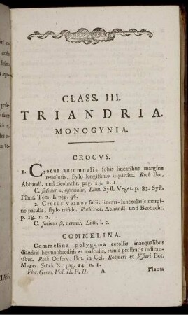 Class. III. Triandria.