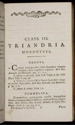 Class. III. Triandria.