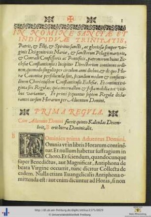 Septem Regulae per Adventum Domini.