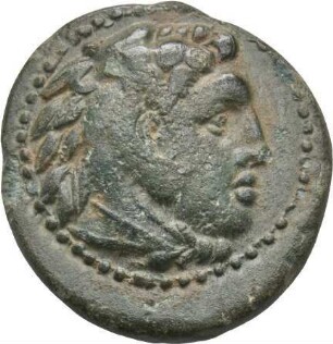 Alexander der Große (336-323 v. Chr.): Kyme / Aiolis, ca. 334-323 (317/310) v. Chr. – Dichalkon
