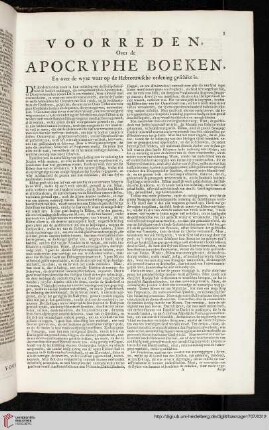 Voorreeden over de apocryphe boeken