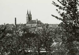 Oschatz, Ortsteilansicht : Oschatz. Ortsteilansicht von Süden der Goldenen Höhe