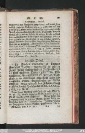 Lettische Bibel.