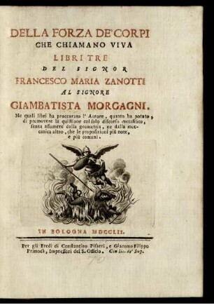 Della forza de'corpi che chiamano viva libri tre