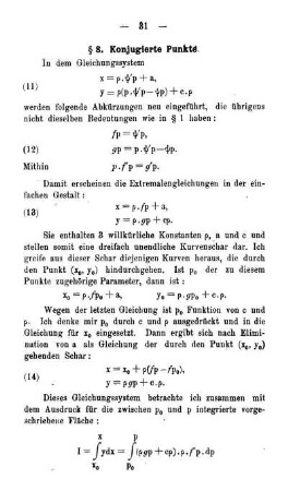 § 8. Konjugierte Punkte.