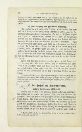 II. Der Zerfall des Frankenreiches