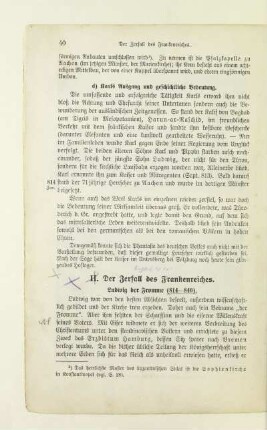 II. Der Zerfall des Frankenreiches
