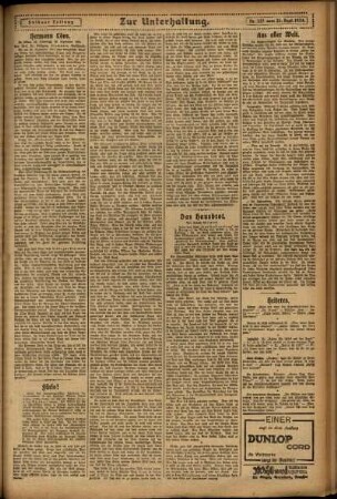 Zweite Ausgabe vom Freitag, den 26. September 1924.