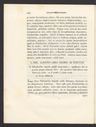 L. XIIII. Ulpianus Libro Decimo Ad Edictum