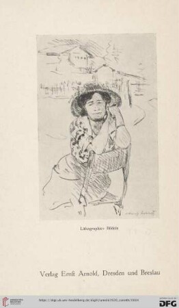 Lithographie: Bildnis