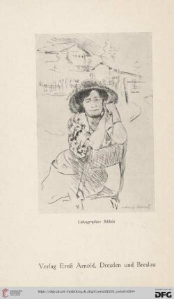 Lithographie: Bildnis