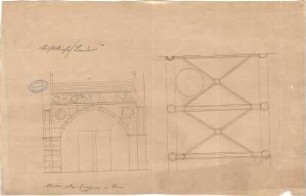 Schmidt, Heinrich von; Landau; Stiftskirche - Empore (Grundriss, Ansicht)