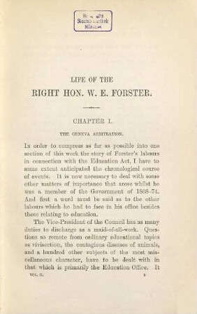 Life of William Edward Forster : In 2 volumes, 2