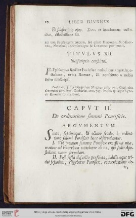 Caput II: De ordinatione summi Pontificis