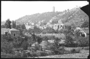 Radebeul. Blick nach der Friedensburg - Kötzschenbroda