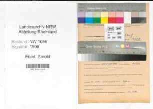 Entnazifizierung Arnold Ebert , geb. 03.04.1921 ()
