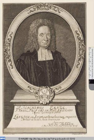 Joachim Lange, Theologe