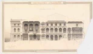 Kollegiengebäude der Kaiser-Wilhelm-Universität Straßburg: Längsschnitt