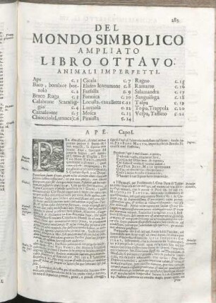 Del Mondo Simbolico Ampliato Libro Ottavo. Animali Imperfetti.