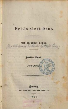 Eritis sicut Deus : ein anonymer Roman, 2