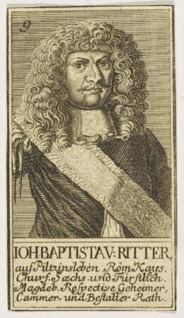 Bildnis des Ioh. Baptist v. Ritter