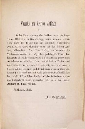Bad Kissingen und seine Umgebung mit besonderer Berücksichtigung der Bäder Bocklet und Brückenau : Rathgeber und Wegweiser für Kurgäste