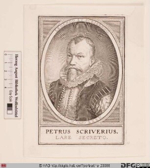Bildnis Petrus Scriverius (eig. Pieter Schrijver)