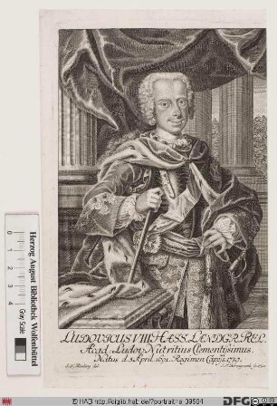 Bildnis Ludwig VIII., Landgraf von Hessen-Darmstadt (reg. 1739-68)