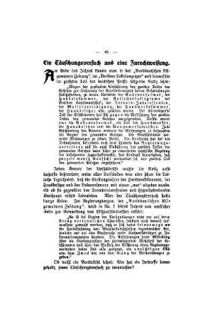 Ein Täuschungsversuch und eine Zurechtweisung
