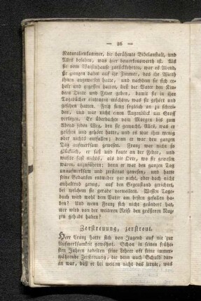 Zerstreuung, zerstreut.
