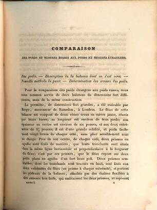 Travaux de la Commission pour fixer les Mesures et les Poids de l'Empire de la Russie, 1