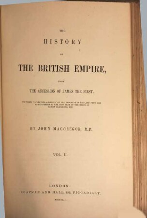 The History of the British Empire, from the accession of James I, 2