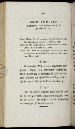 Geschichte des Kirchenrechts.