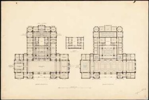 Deutsches Haus (Gesellschaftshaus), Brünn: Grundriss 1. und 2.OG 1:200