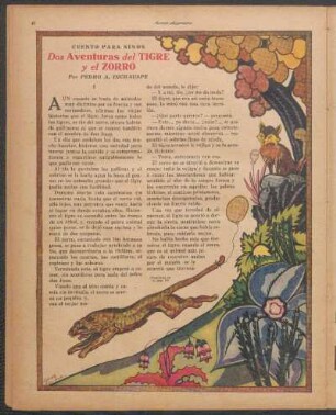 Dos aventuras del tigre y el zorro : Cuento para niños
