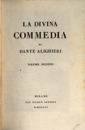 La divina commedia, 2
