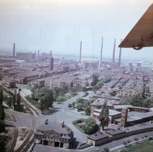 ORWO-Filmfabrik Wolfen : Blickrichtung Westen