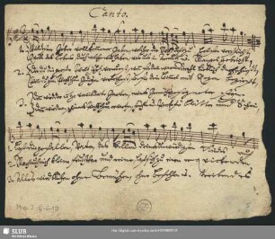 Stimmensatz [Schreiber: Opitz, J. S.; u.a.]