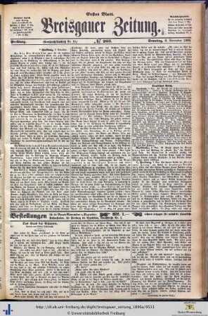 08.11.1896 (Erstes Blatt)