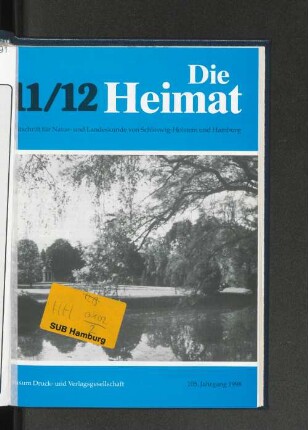 Nr. 11/12, 105. Jahrgang, Husum, November/ Dezember 1998