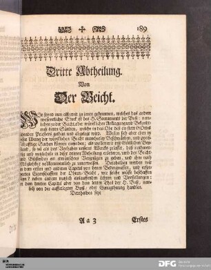 Dritte Abtheilung. Von Der Beicht.