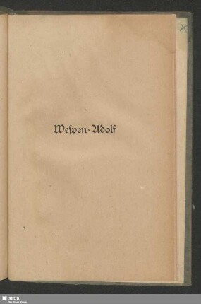 Wespen-Adolf